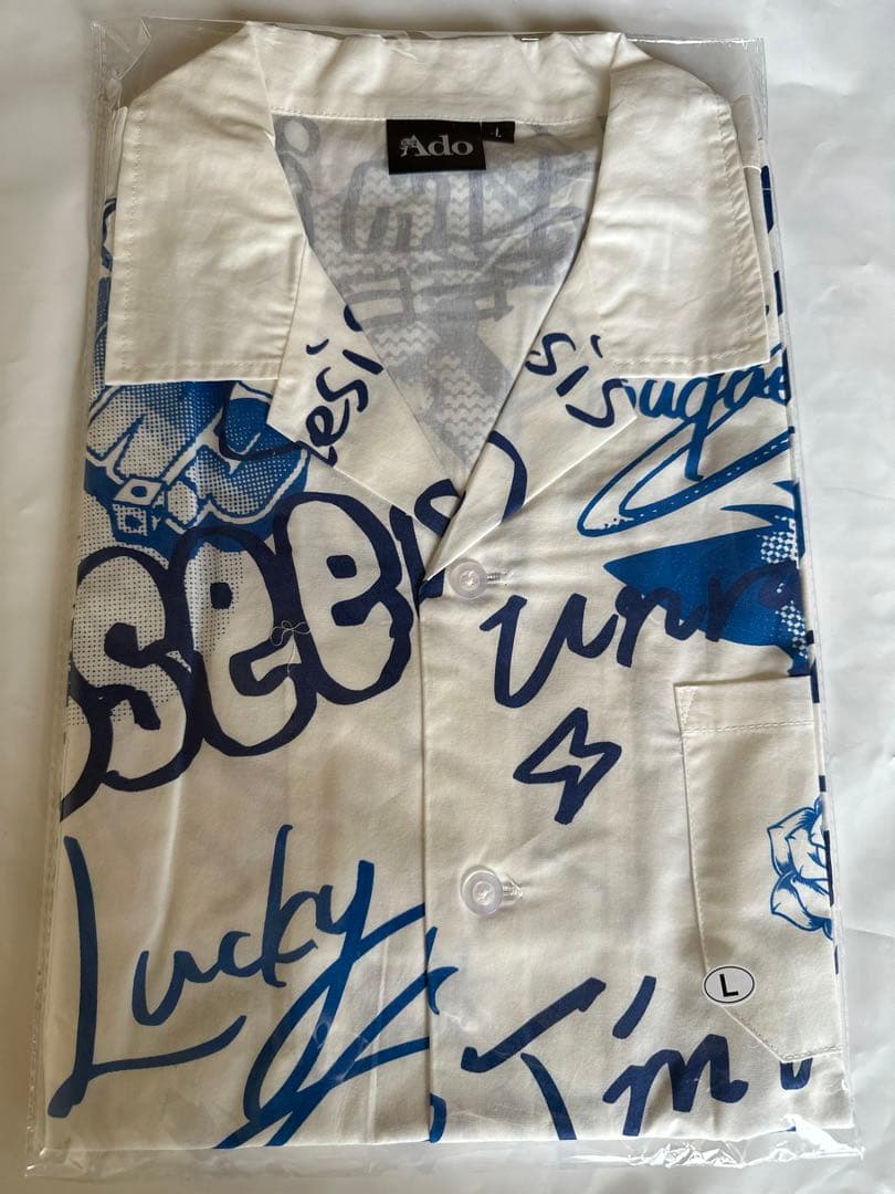 【新品】Lサイズ Ado 5th POPUP-STORE オープンカラーシャツ