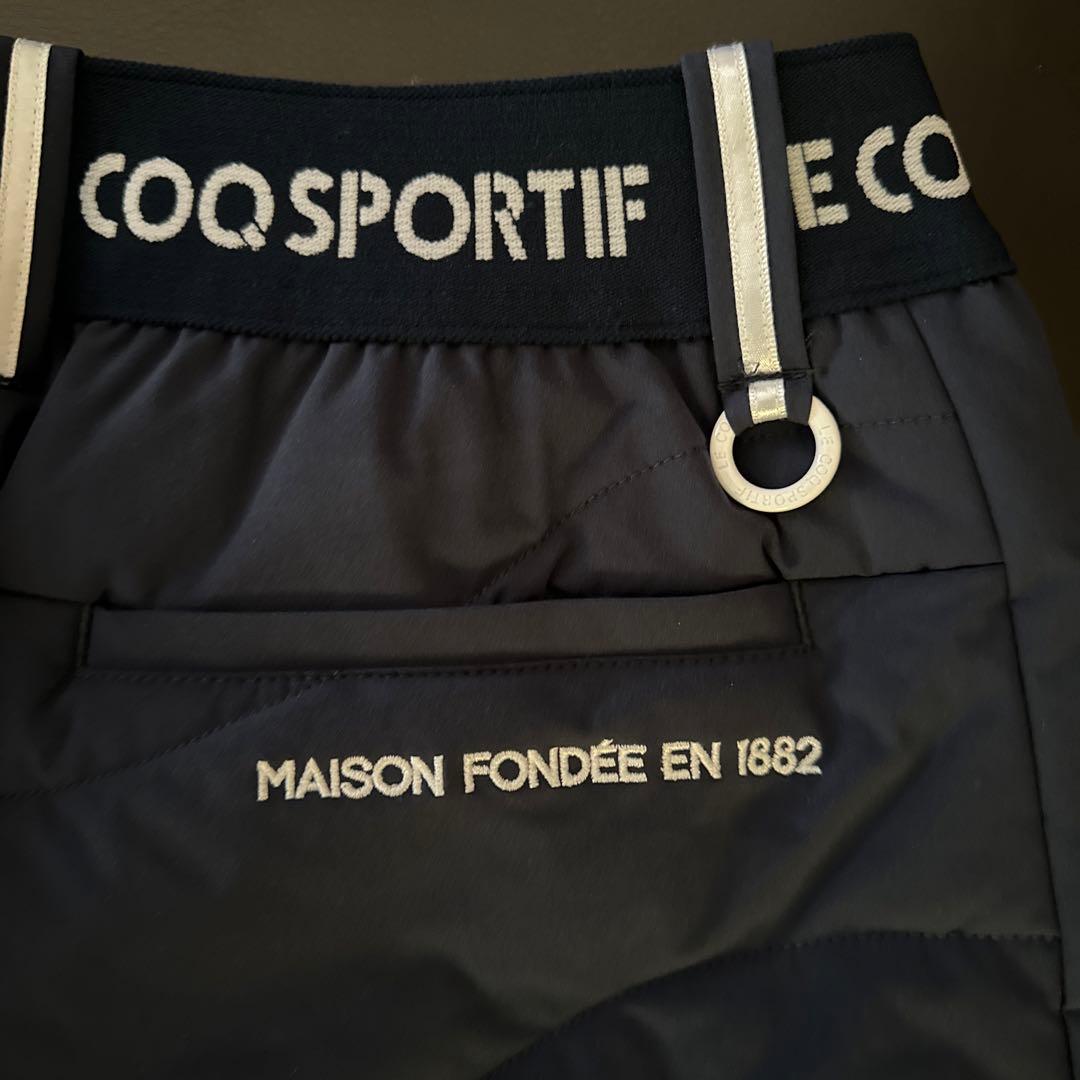 ルコック ゴルフ スカート 中綿 冬 デサント