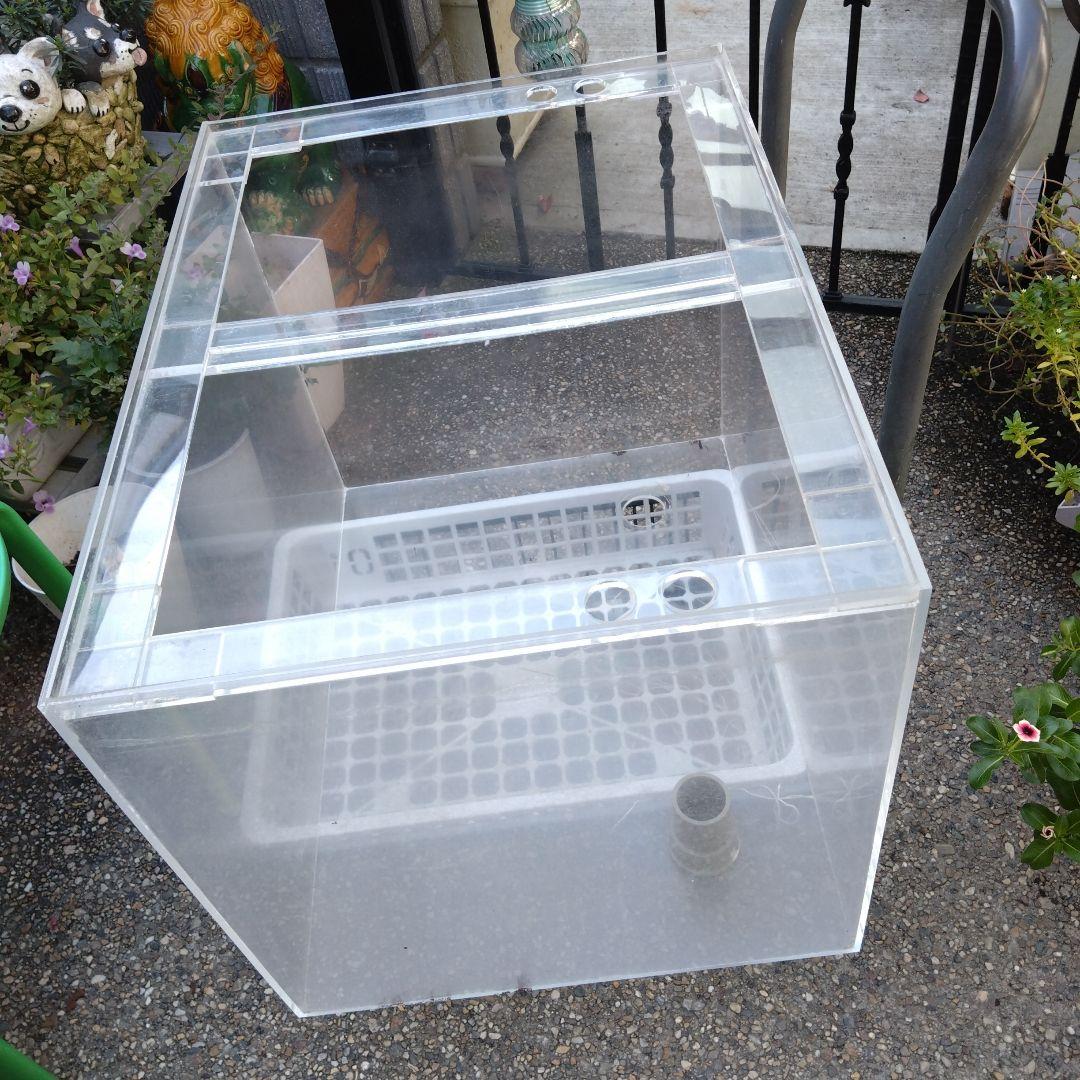 愛知県お引き取り☆アクリル濾過槽600450450☆2台