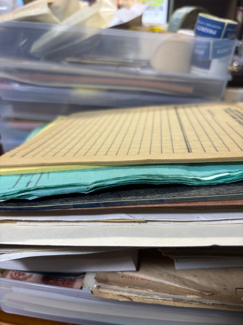 紙モノアソート ビンテージ紙 蚤の市