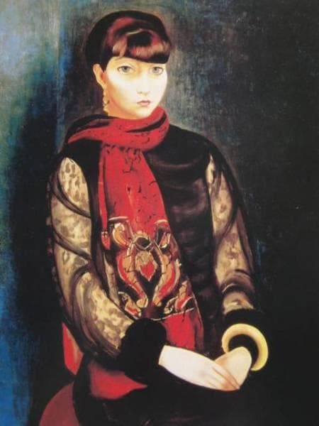 モイズ・キスリング、リタ・ヴァン・リアの肖像、希少な画集より