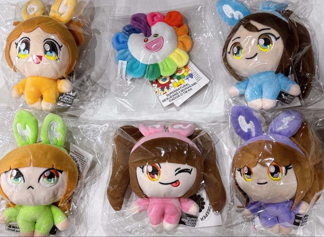 【ラスト】　NewJeans ぬいぐるみ　キーリング　コンプセット　ハニ　ヘリン