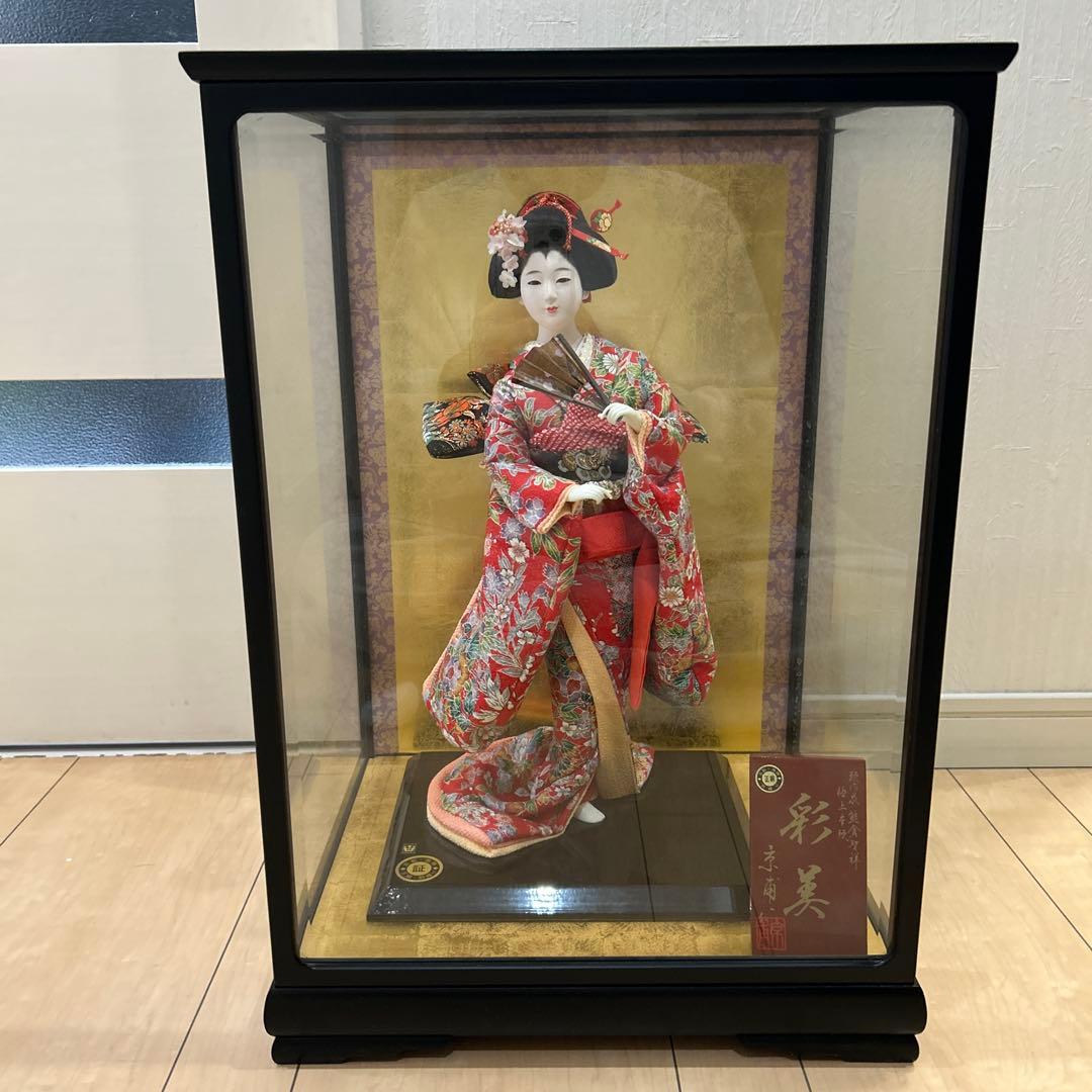 【希少・高級】 日本人形 熊倉聖祥 ガラスケース付