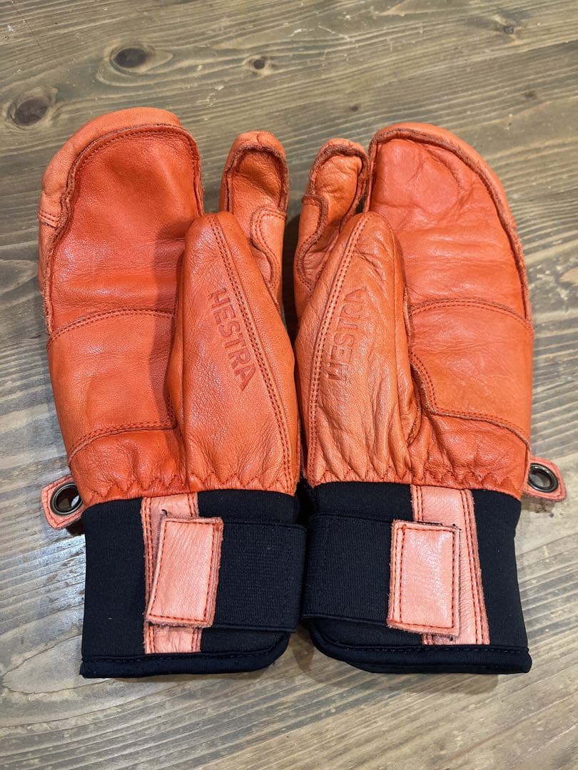 ⭐️美品⭐️HESTRA ヘストラ スキー スノーボード レザー ミトン グローブ