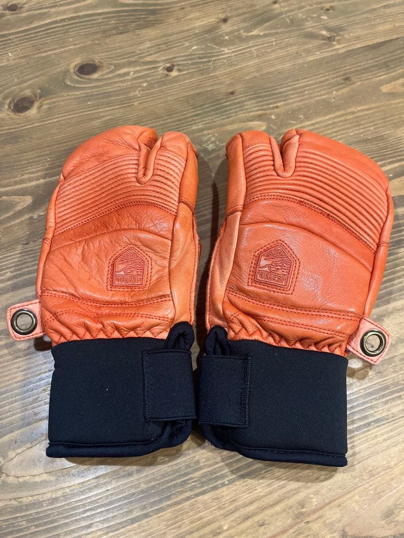 ⭐️美品⭐️HESTRA ヘストラ スキー スノーボード レザー ミトン グローブ