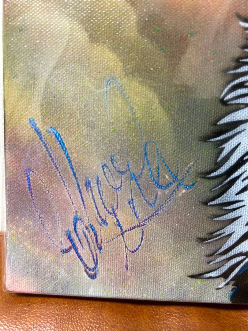 スプレーアートエデン　猫　F6原画　キャンバス　額付き　未開封