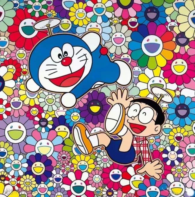 村上隆 ドラえもん 版画 楽しいね ED100