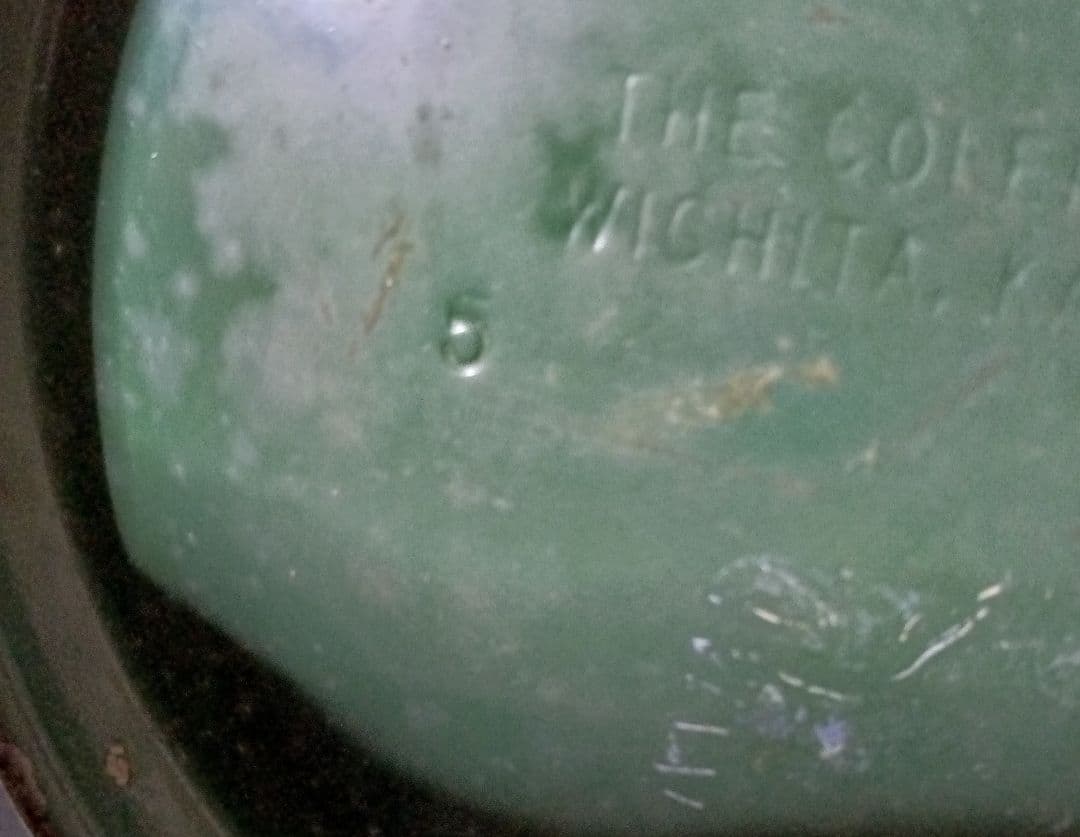 追記あり●コールマンランタン73年　 グリーンカラー　クラムシェルケース付き