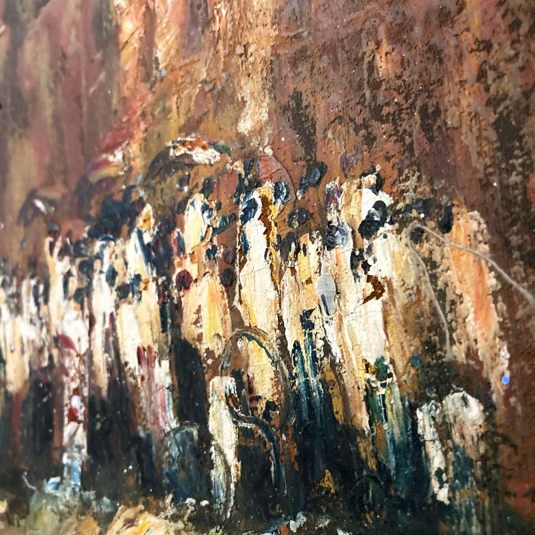 【油彩画】アンコール カンボジア 寺院 インテリア 絵画 芸術 アート