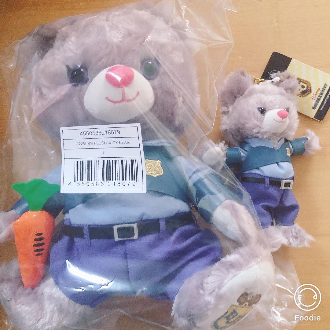 ユニベアシティ ぬいぐるみキーホルダー　 ぬいぐるみ　パウキャロット　ズートピア