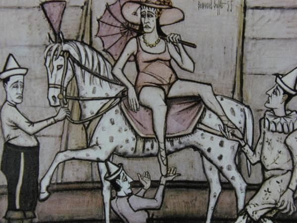 ベルナール・ビュッフェ、「LE CIRQUE-L'ecuyere」