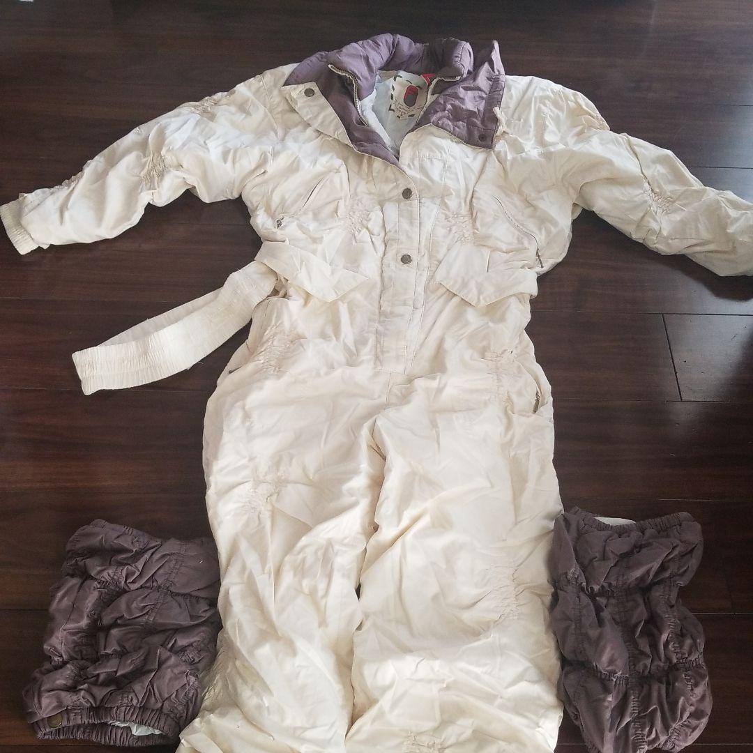 ☆美品☆スキーウェア　レディース　ホワイトダウン