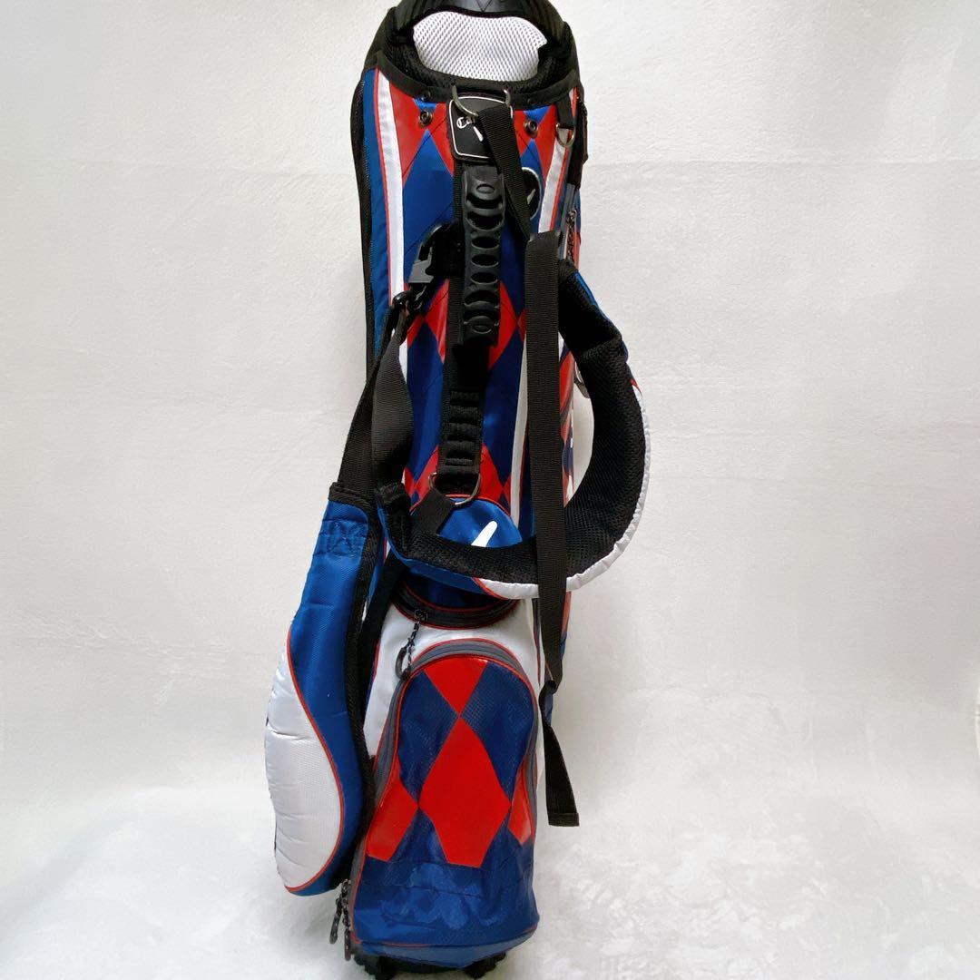 キャロウェイ　スタンド付キャディバッグ　ネイビー　レッド　白　9型　軽量　7分割