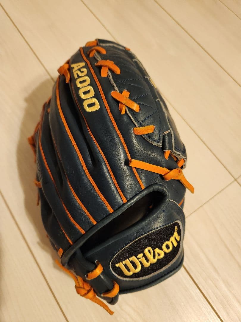 ほぼ新品　希少レア　Wilson A2000 硬式グローブ ネイビー/オレンジ