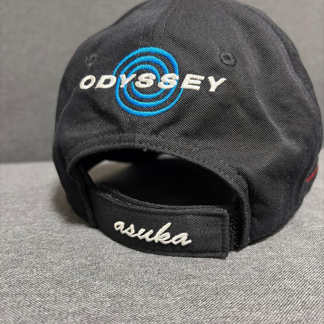 キャロウェイ 柏原明日架 キャップ 帽子 ゴルフ 富士通 スポンサー ブラック