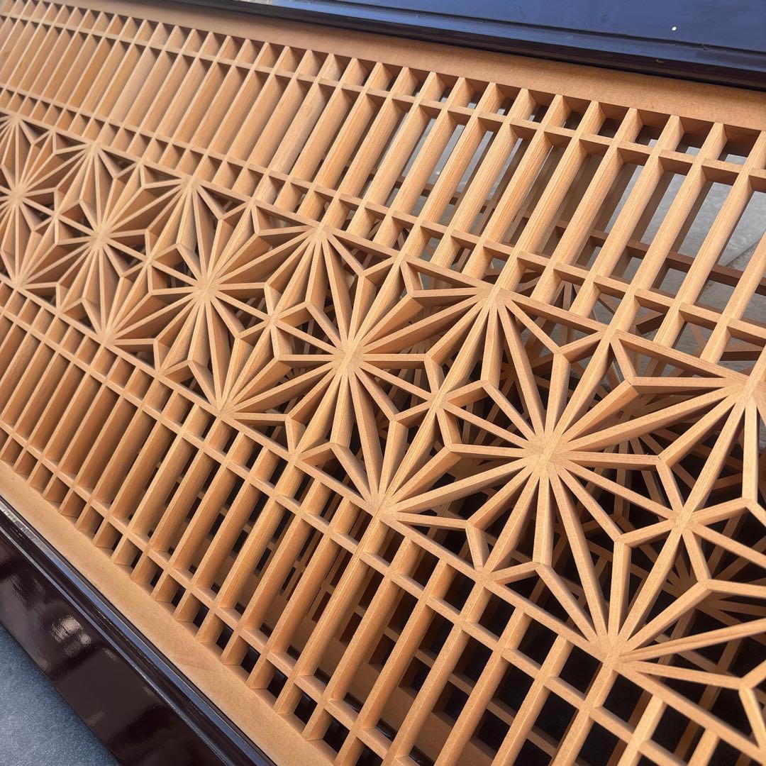 欄間　組子細工　飾り襖