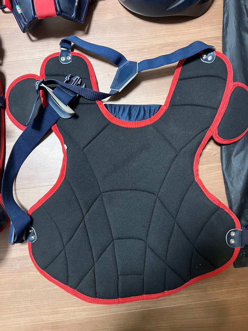 ZETT キャッチャー用プロテクターセット JSBB 大人用 ネイビー