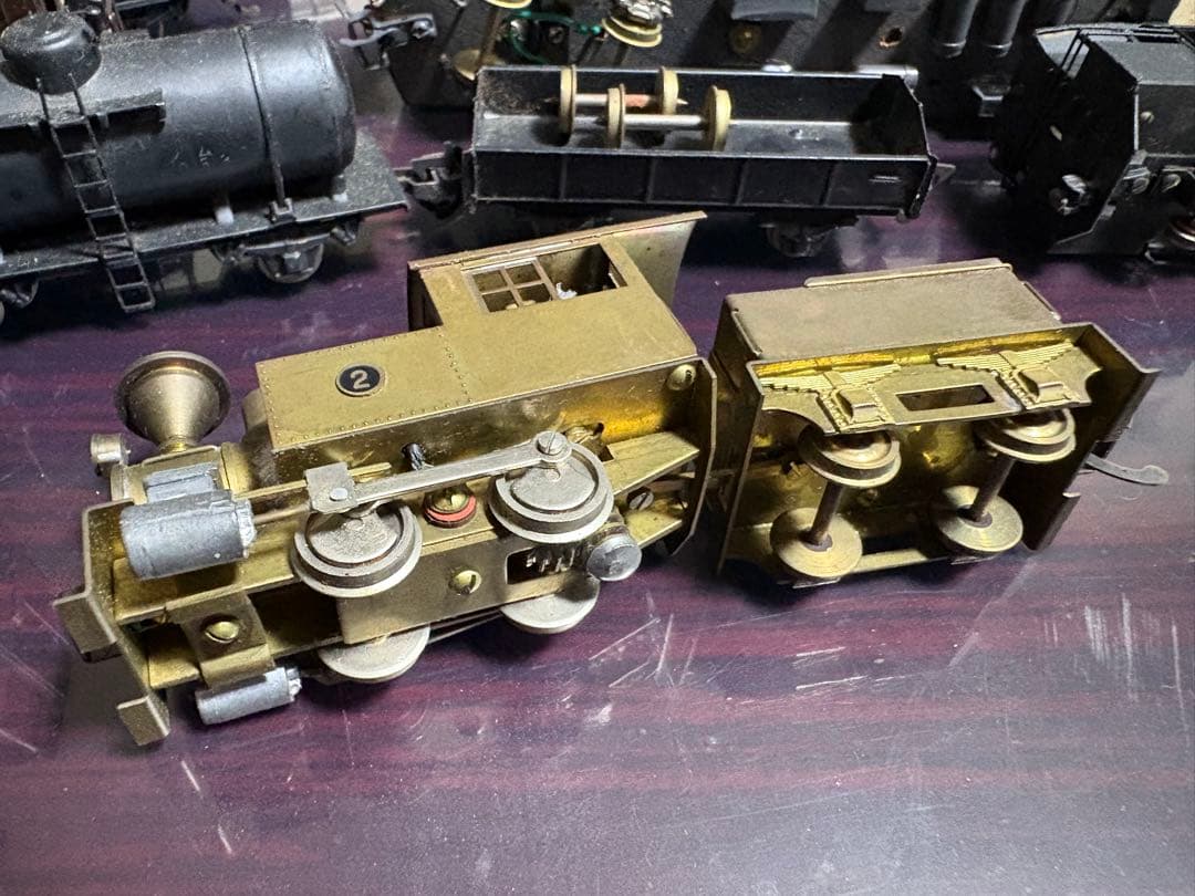 ジャンク　父が集めた蒸気機関車と客車セットHO?