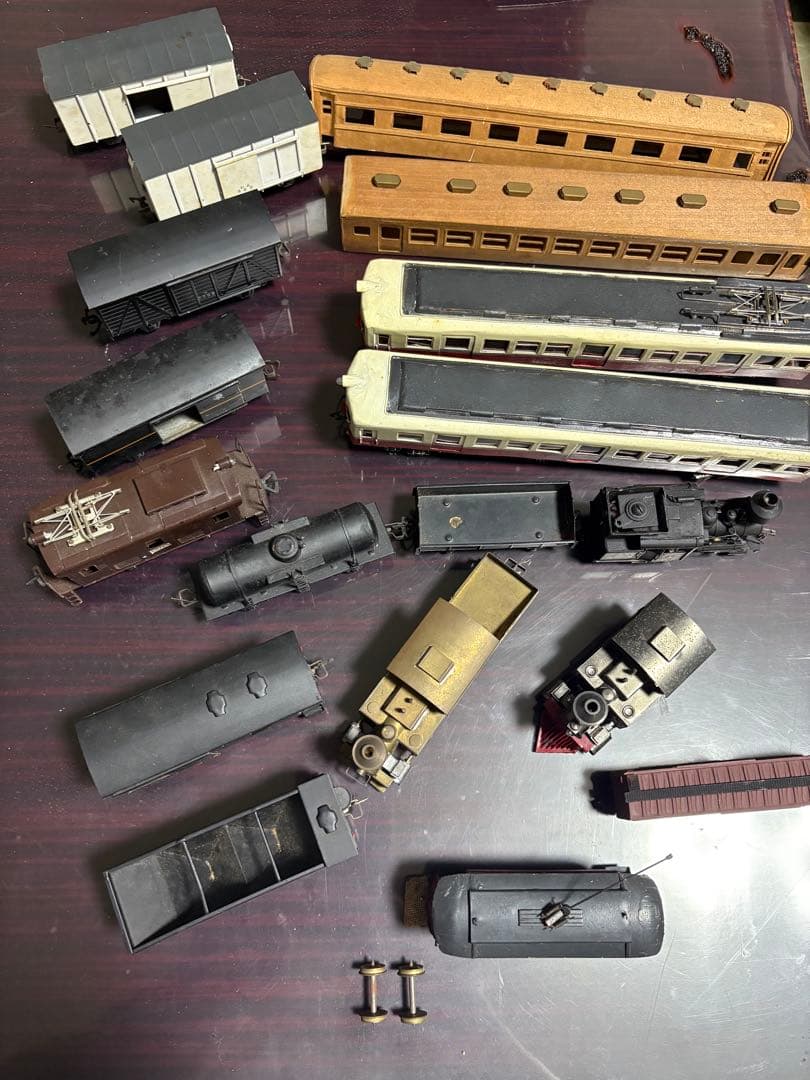 ジャンク　父が集めた蒸気機関車と客車セットHO?