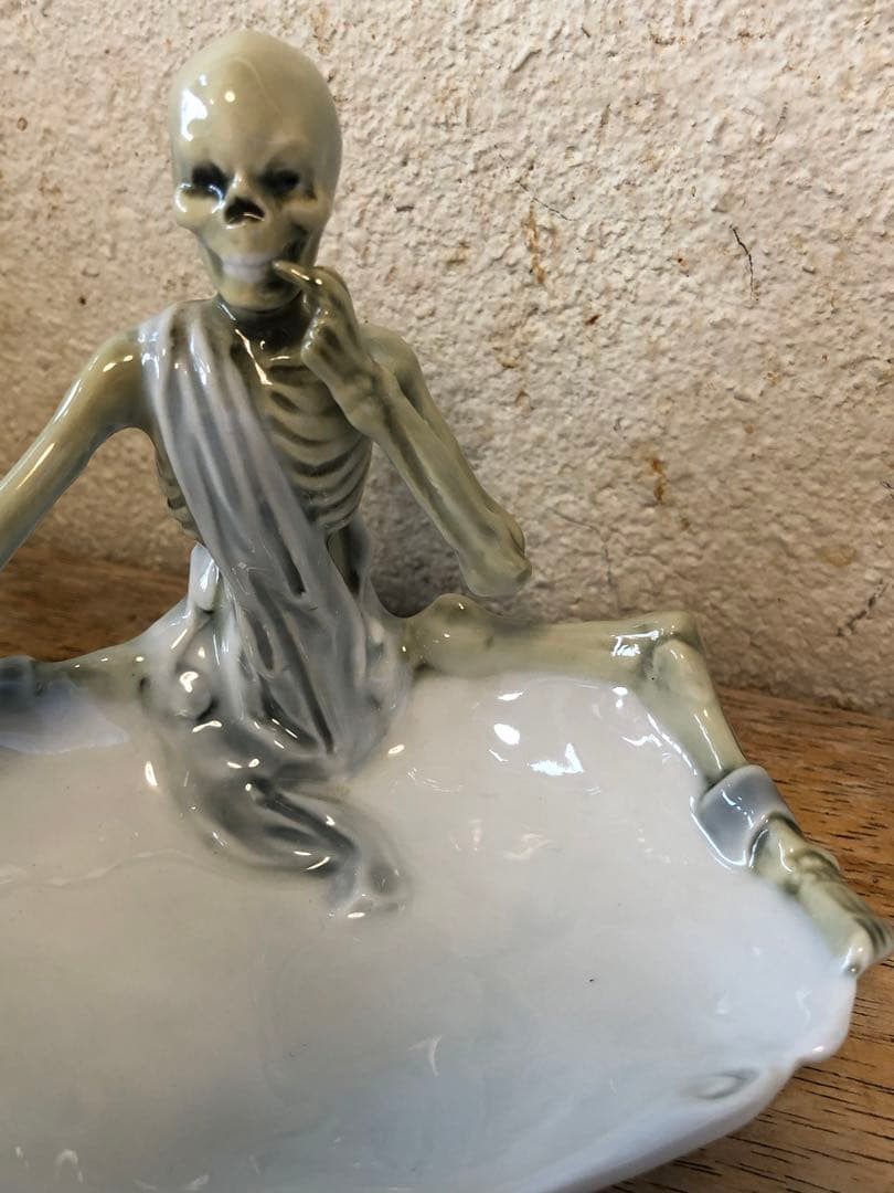 ビンテージ　スカル　髑髏　骸骨　ハロウィン　ミッドセンチュリー レトロ　死神