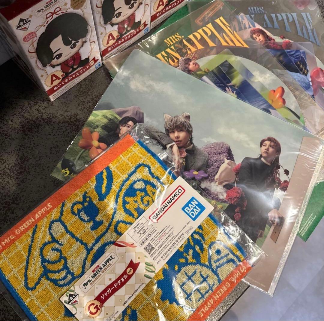 セット売り最安値！ミセスグリーンアップル　コンプリート3体セット➕ファイルタオル