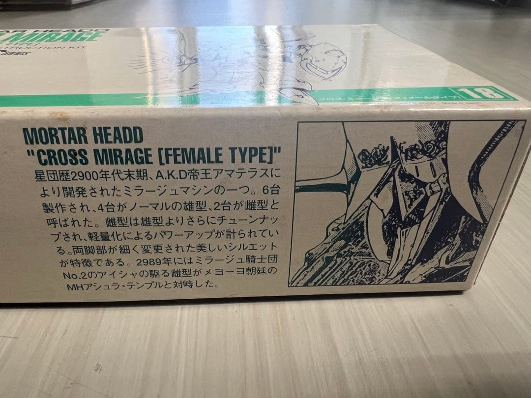 FSS WAVE 1/144 クロスミラージュ雌型 ファイブスター物語