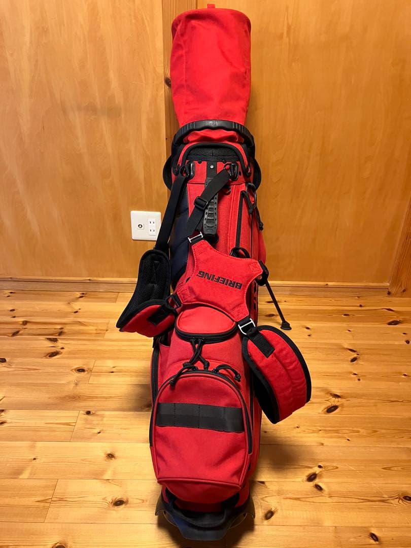 BRIEFING キャディバッグ レッド