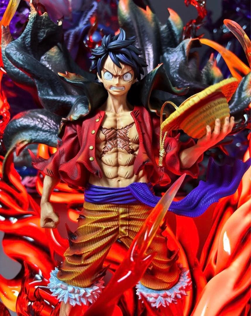 ワンピース ルフィ スタチュー 炎エフェクト