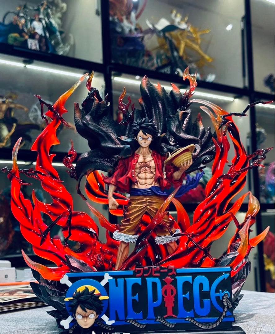 ワンピース ルフィ スタチュー 炎エフェクト