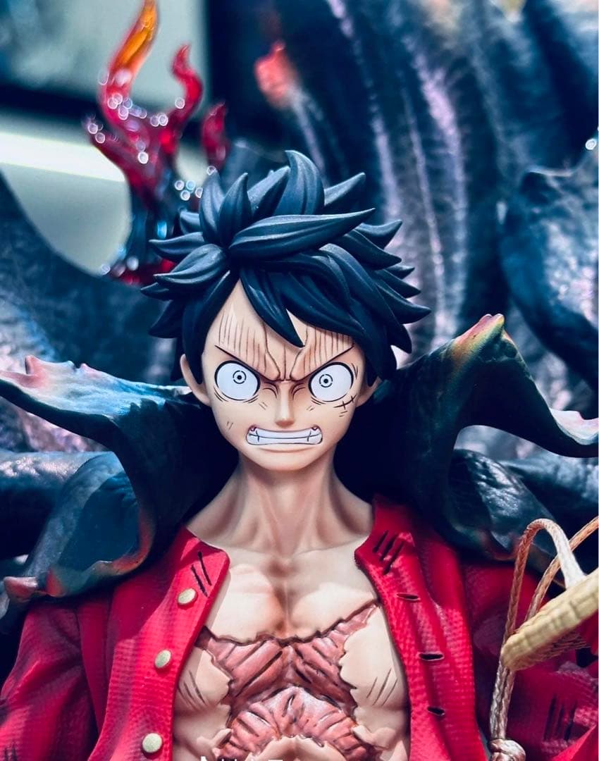 ワンピース ルフィ スタチュー 炎エフェクト