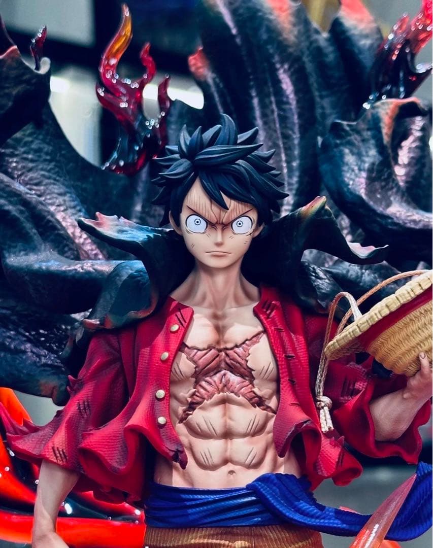 ワンピース ルフィ スタチュー 炎エフェクト