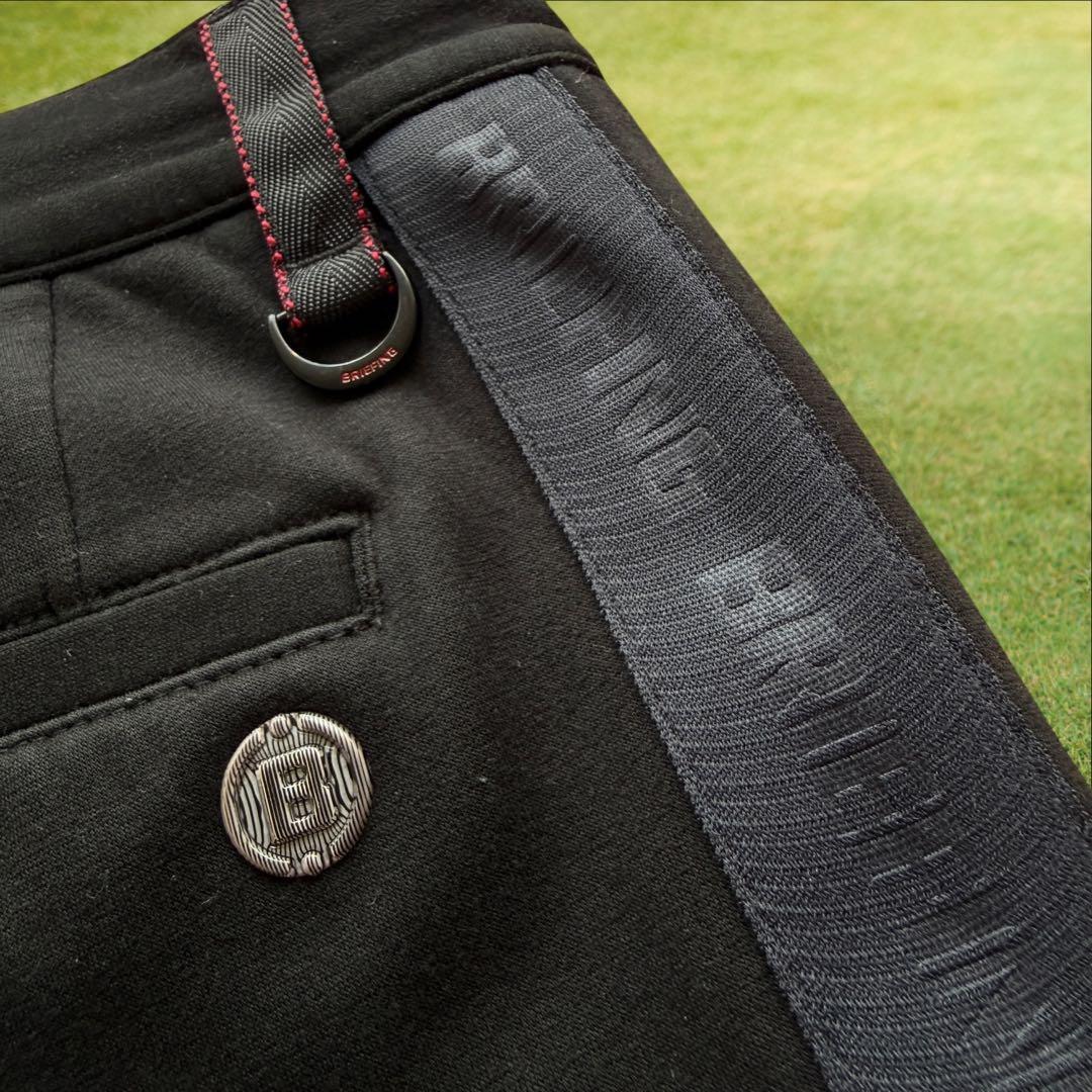 現行モデル　ブリーフィングゴルフ　パンツ　黒　M〜L相当　サイドライン