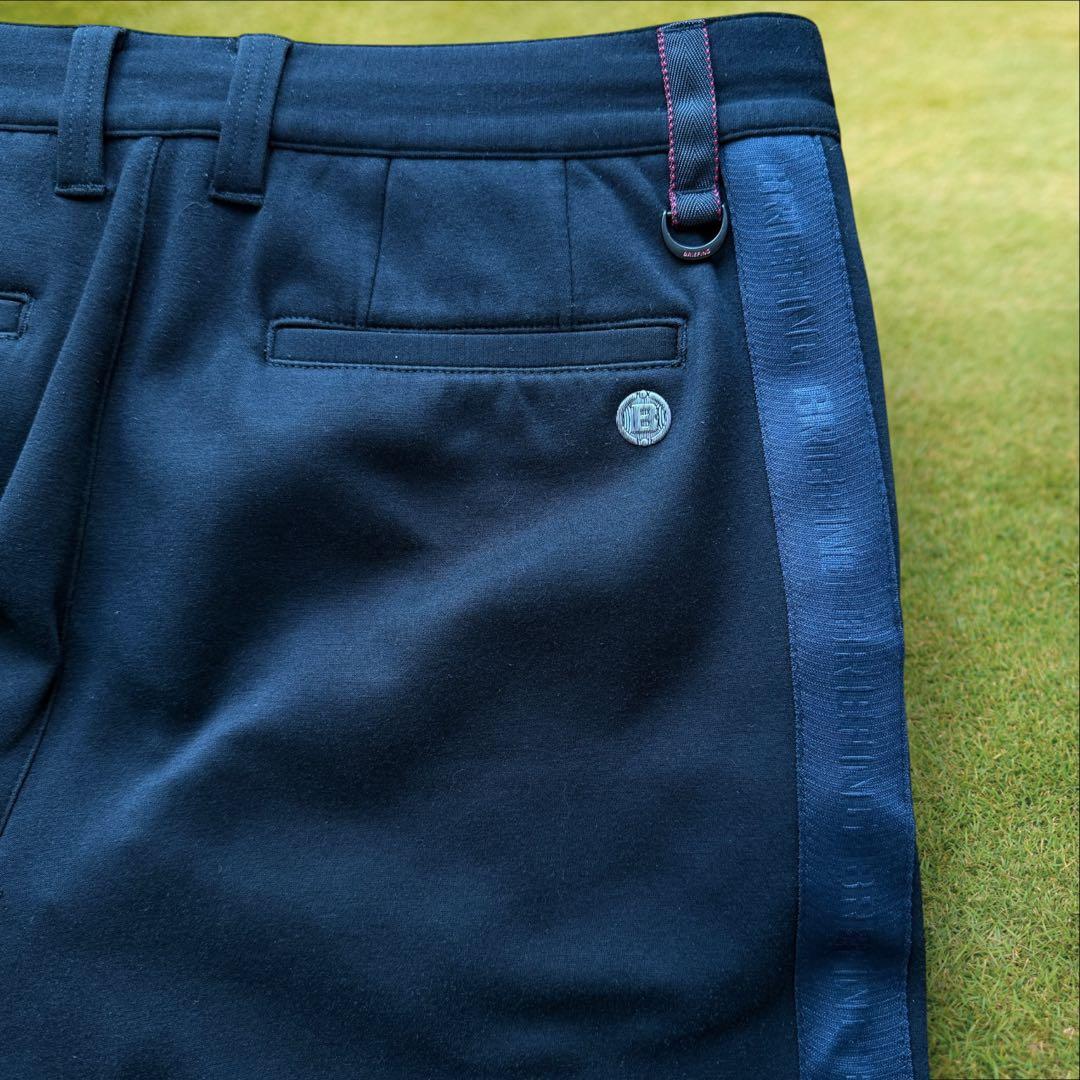 現行モデル　ブリーフィングゴルフ　パンツ　黒　M〜L相当　サイドライン