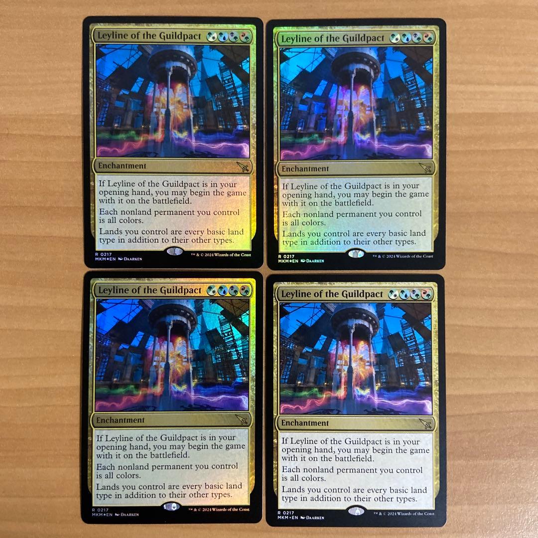 ギルドパクトの力線/Leyline of the Guildpact 4枚セット