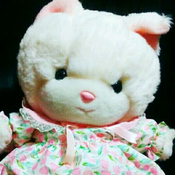 希少 新品 40cm 大 大きめ 吉徳 ねこ クリーミー ぬいぐるみ 昭和レトロ