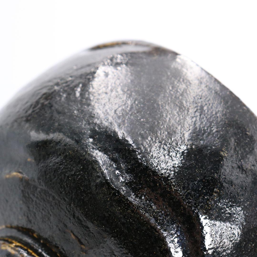 十代 楽吉左衛門 旦入作 黒茶碗 弘入極書 表千家十三代 即中斎識箱　SX604