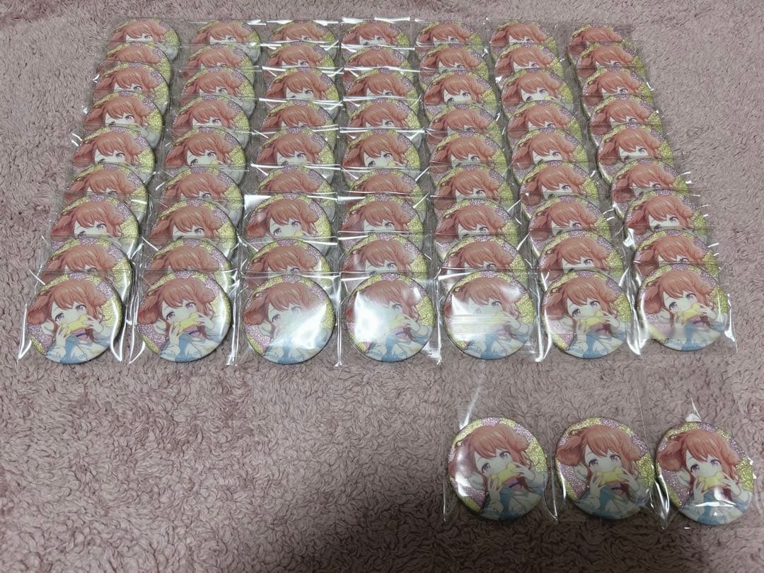 プロセカ38c 花里みのり 缶バッジ グリッター缶バッジ グリ缶