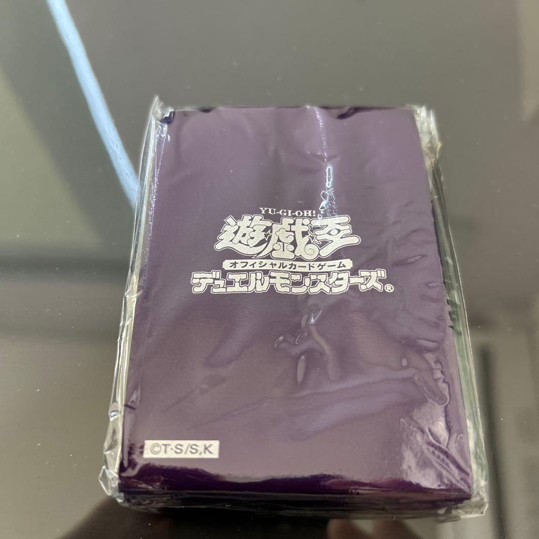 遊戯王 初期ロゴ メタリックパープル 紫 公式 スリーブ 50枚 未開封