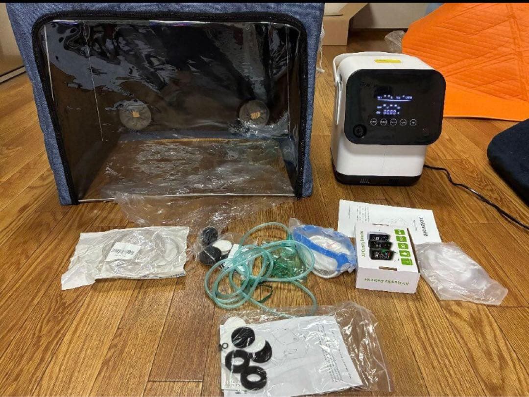 酸素濃縮器　酸素室　酸素吸入器　二酸化炭素計測器　新品に近い