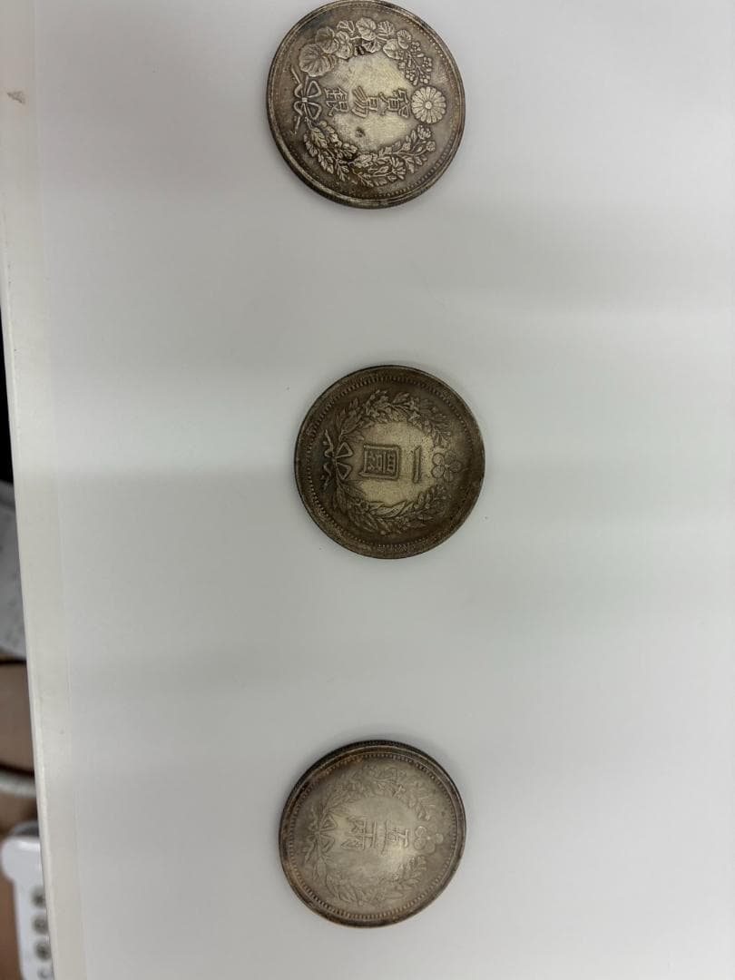 ❥道2670 明治一円銀貨 貿易銀 台湾銀貨 レプリカ 3枚セット