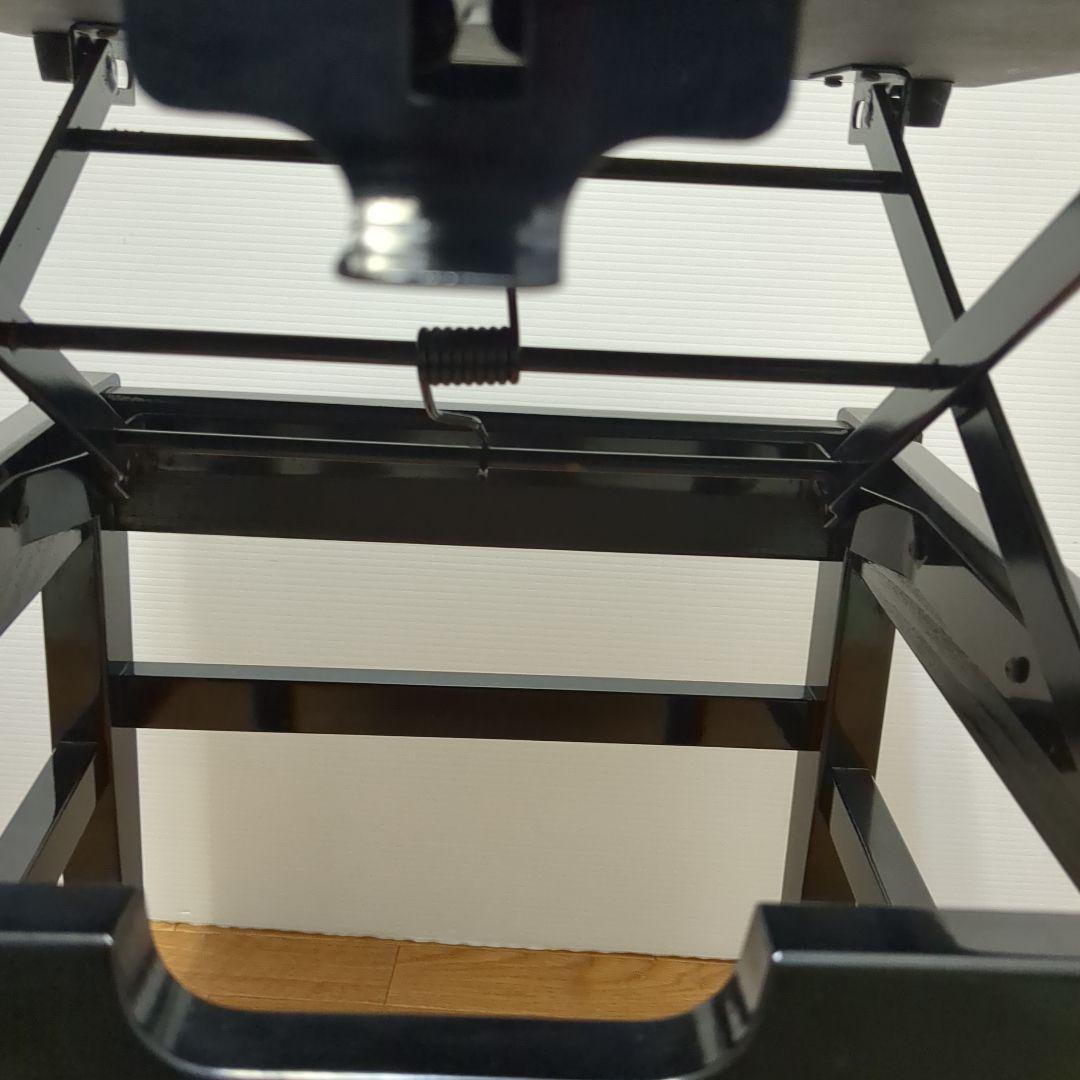 希少 名陽木工 PEACOCK ピーコック ピアノ椅子 背付 高さ調整可　木製