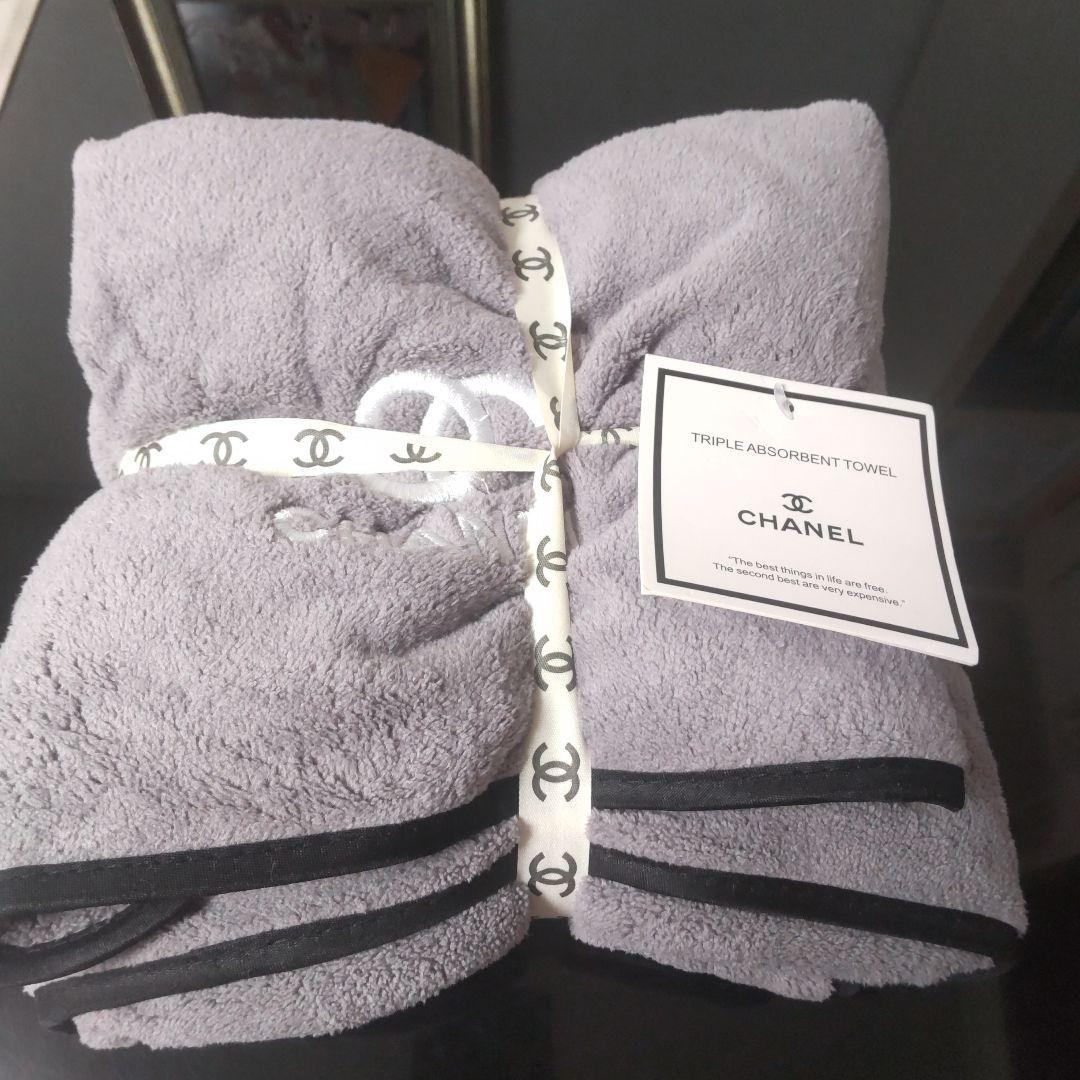 CHANEL トリプル吸収タオル グレー