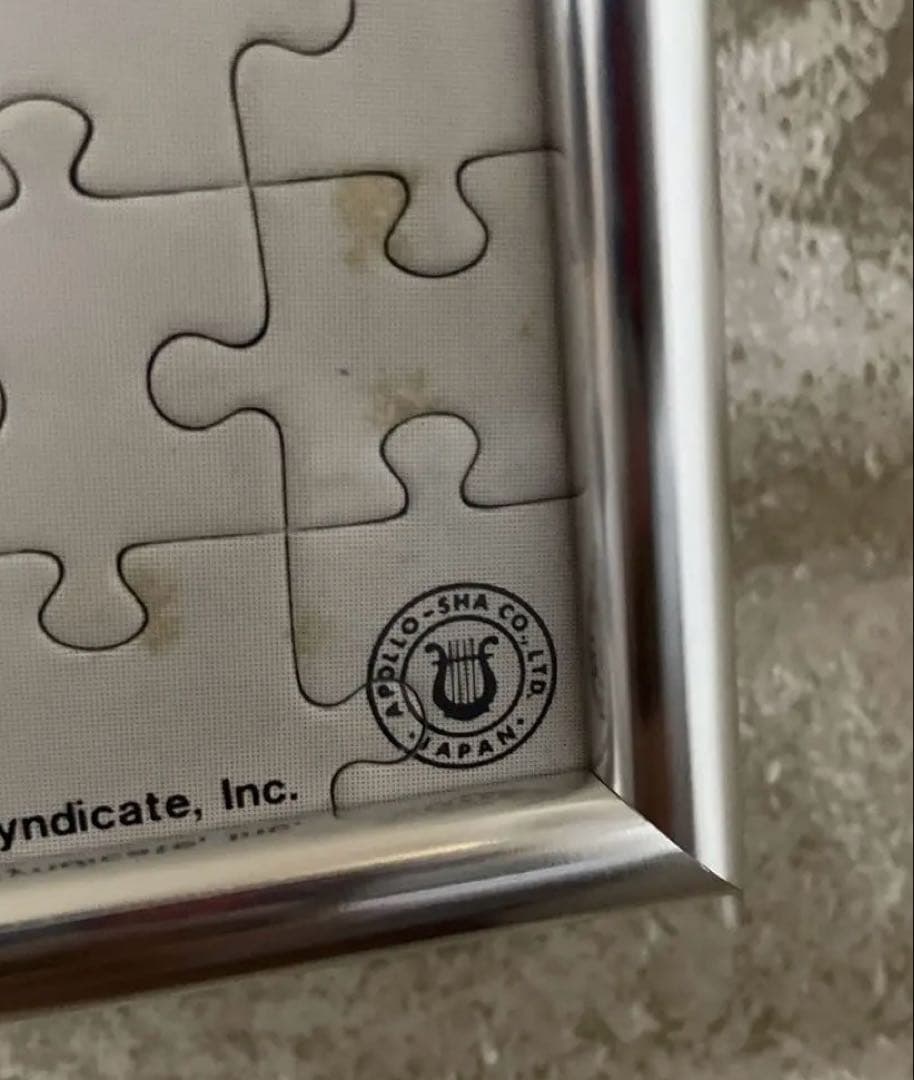 ビンテージ 80s PEANUTS パズル　完成品 アポロ社 レトロ　スヌーピー