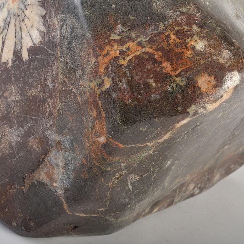 鑑賞石　天然石　菊花石　置物　重さ約2506g　V　6166