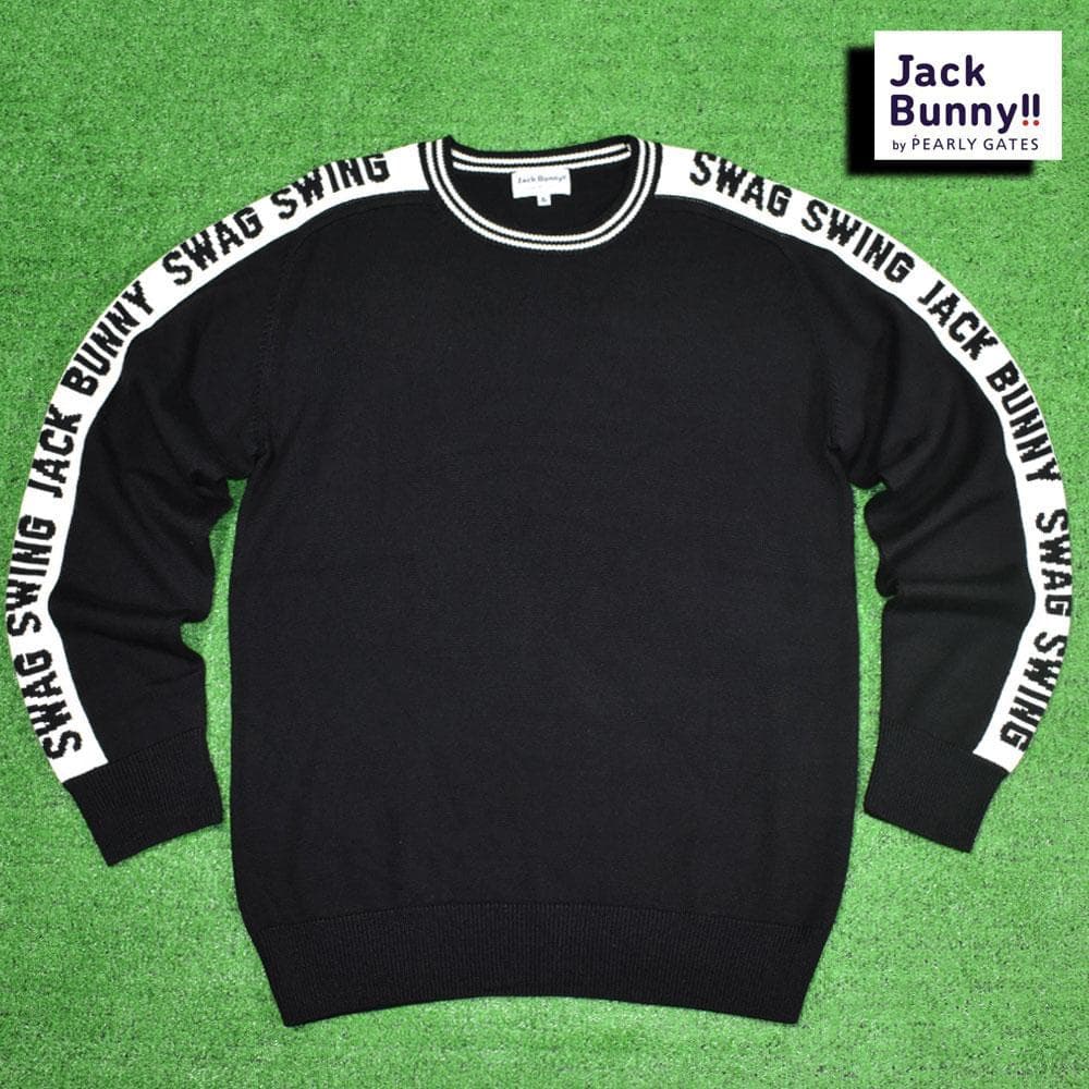 Jack Bunny!!/ジャックバニー クルーセーター【ブラック/6】美品！