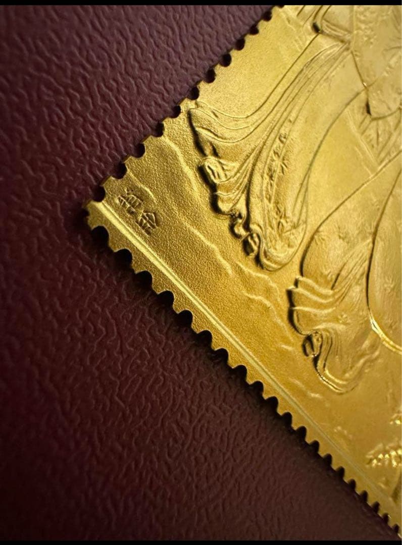 純金　刻印　1982年 日本 切手 浮世絵　8.79g