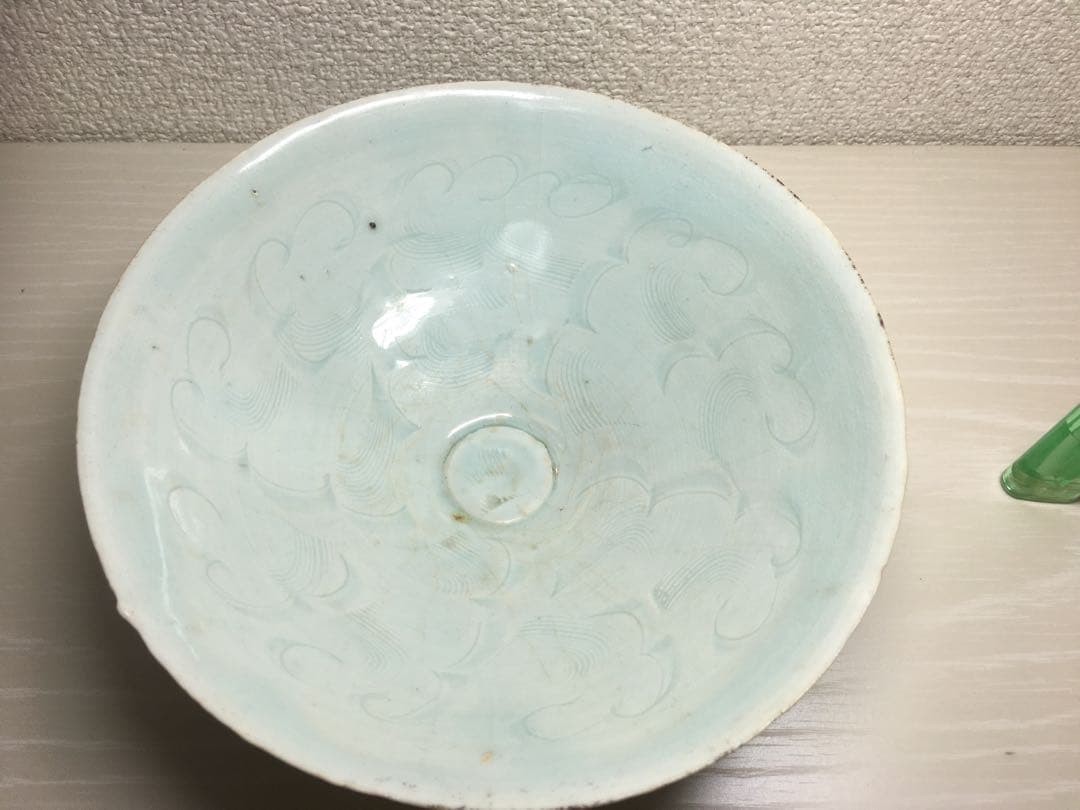 宋時代　青磁　陶磁　中国茶道具　上品　美術品　中国茶碗