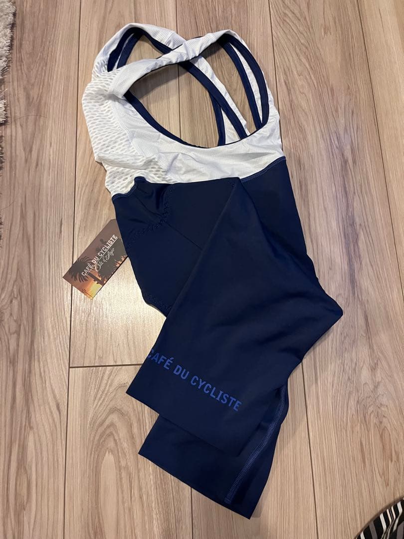 CAFE DU CYCLISTE ネイビー ビブタイツ