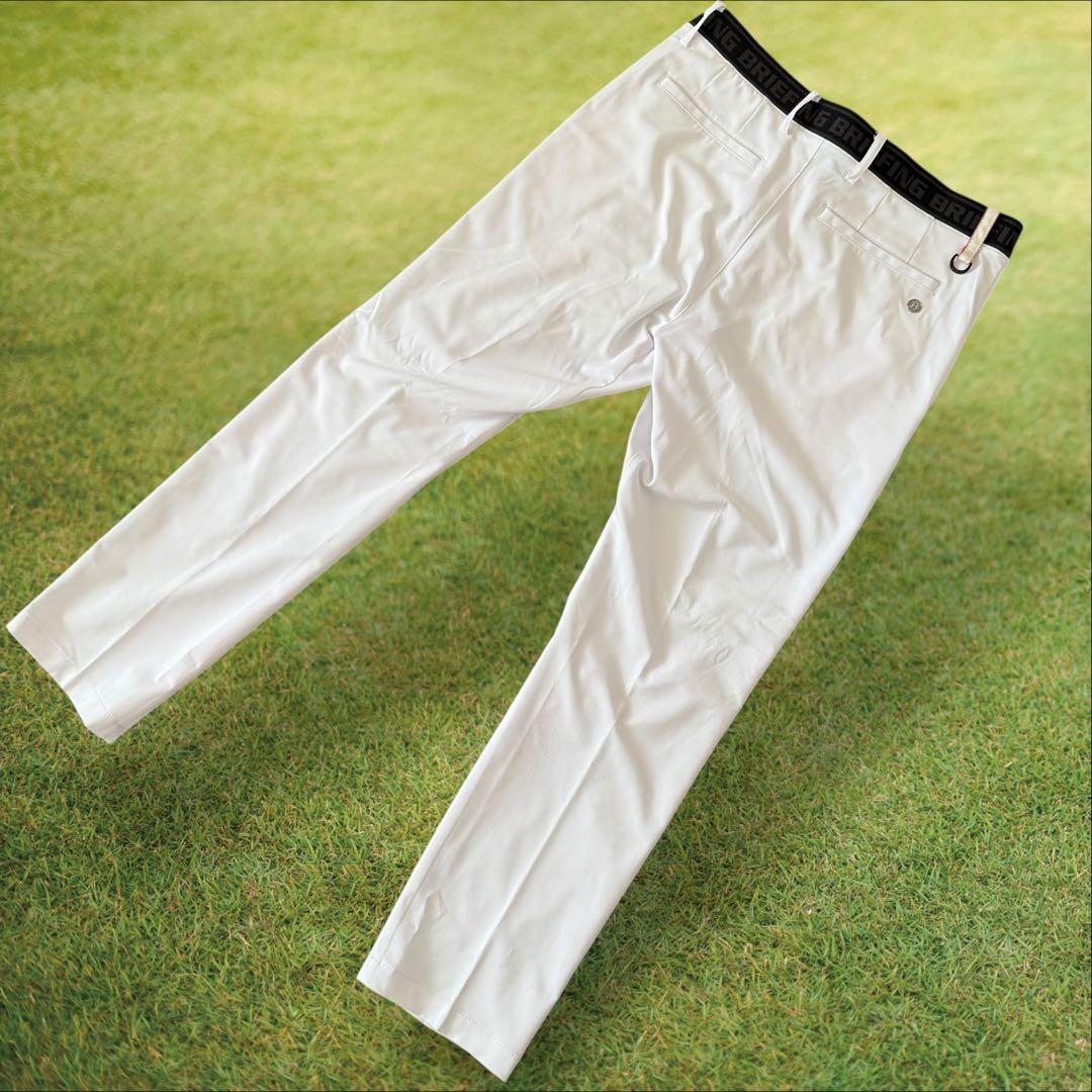 極美品　ブリーフィングゴルフ　パンツ　白　L〜XL相当 春夏　センタープレス