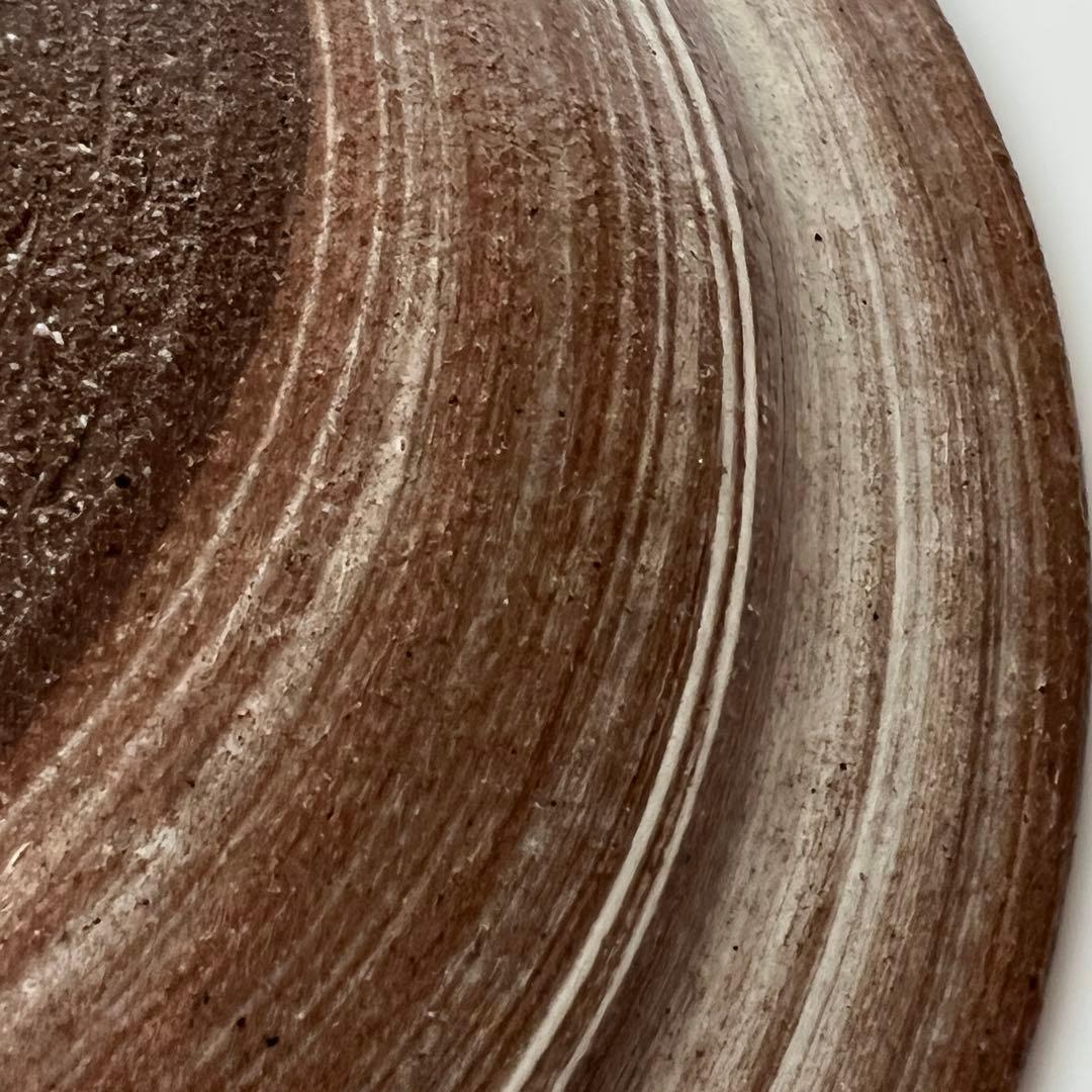 中里太郎右衛門窯　絵唐津額皿　「沢瀉、鷺」　美品